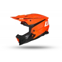 Casco motocross Echus arancione e nero - Caschi - HE13100-FK - Ufo Plast