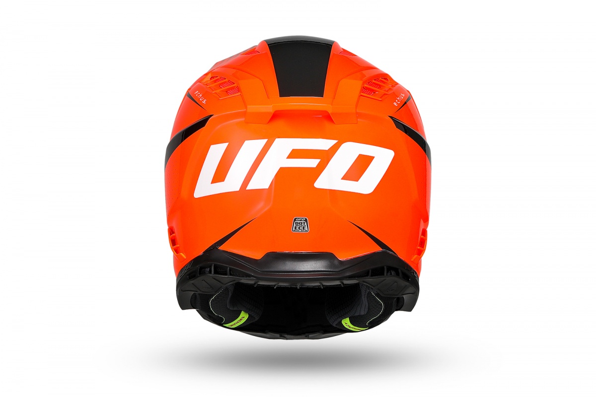 Casco motocross Echus arancione e nero - Caschi - HE13100-FK - Ufo Plast