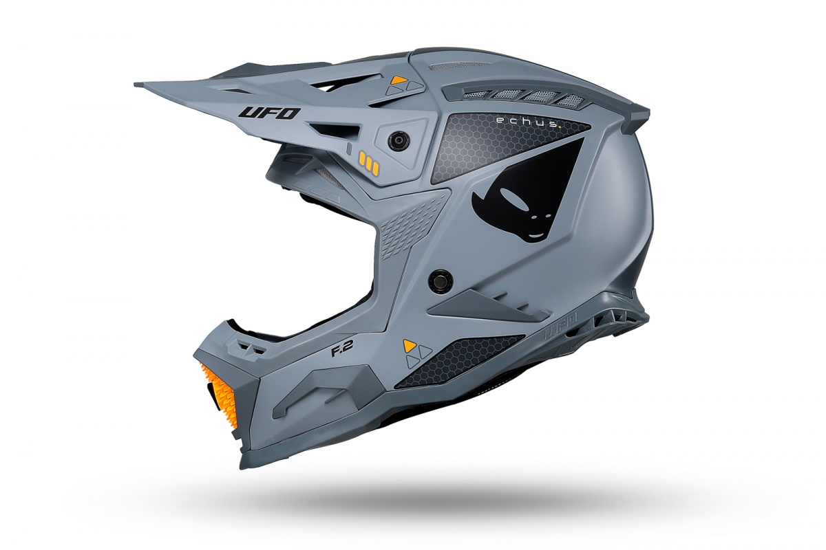 Casco motocross Echus grigio - Caschi - HE13100-EF - Ufo Plast