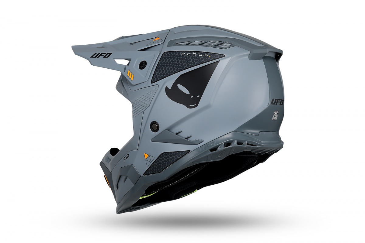 Casco motocross Echus grigio - Caschi - HE13100-EF - Ufo Plast