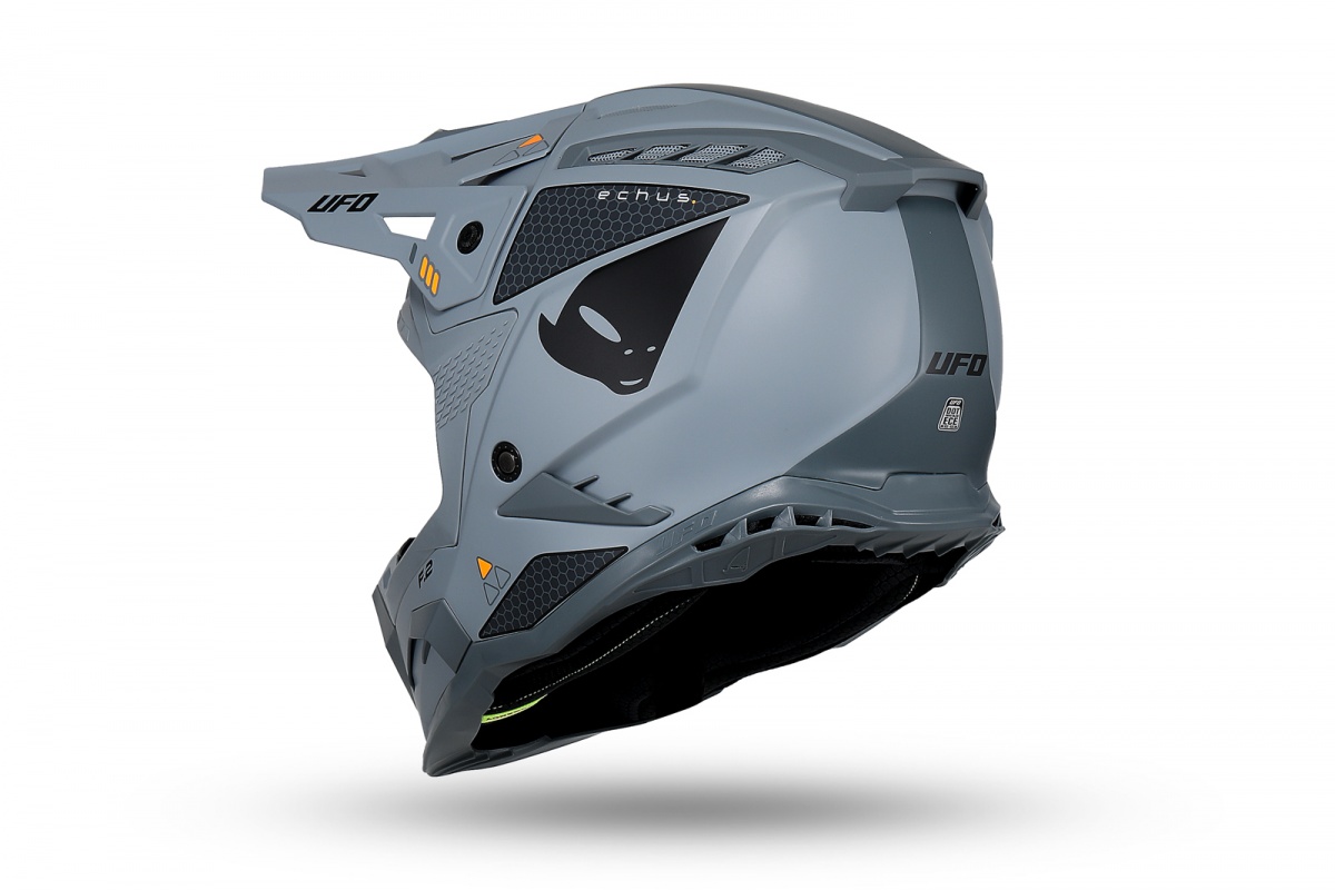 Casco motocross Echus grigio - Caschi - HE13100-EF - Ufo Plast
