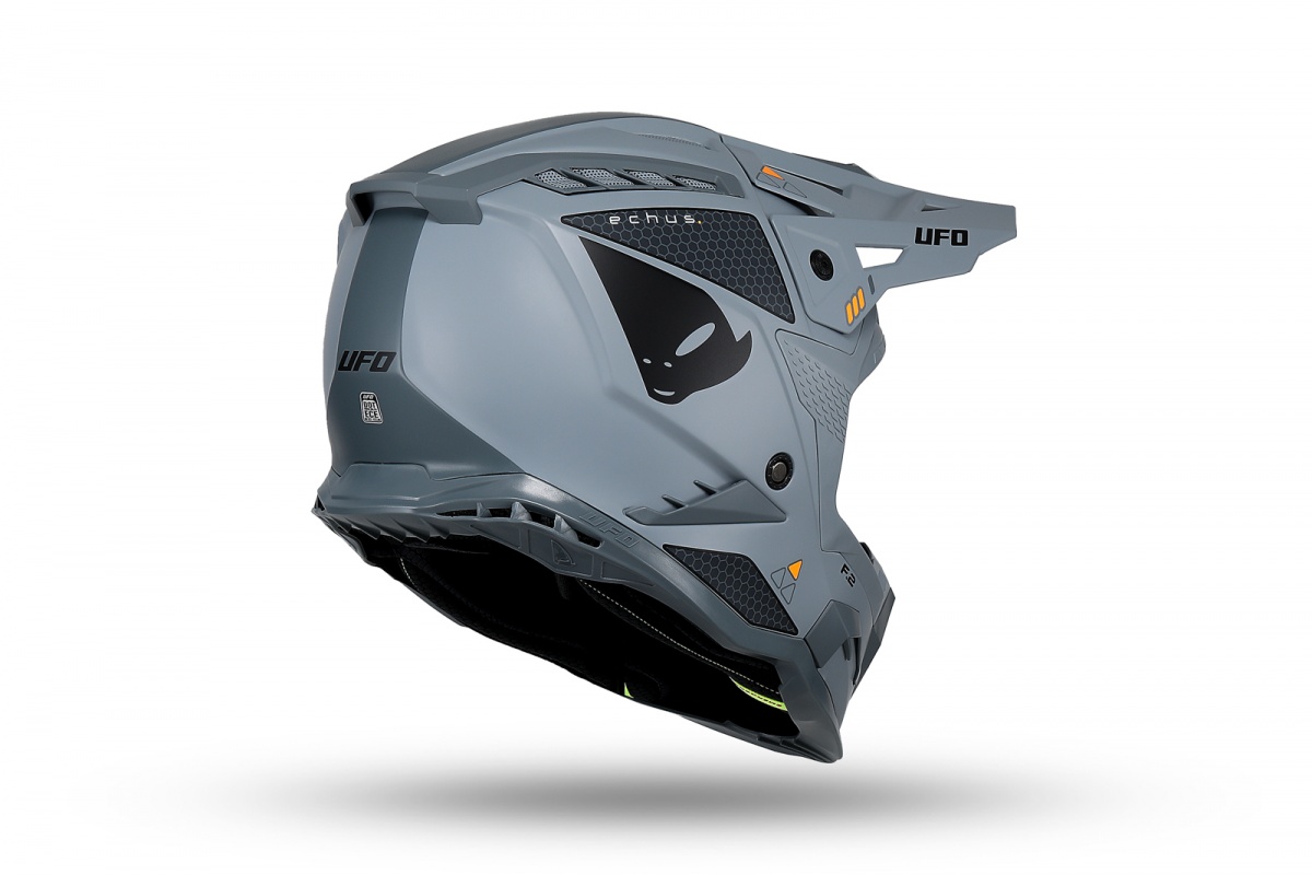 Casco motocross Echus grigio - Caschi - HE13100-EF - Ufo Plast