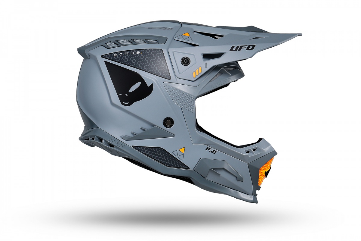 Casco motocross Echus grigio - Caschi - HE13100-EF - Ufo Plast