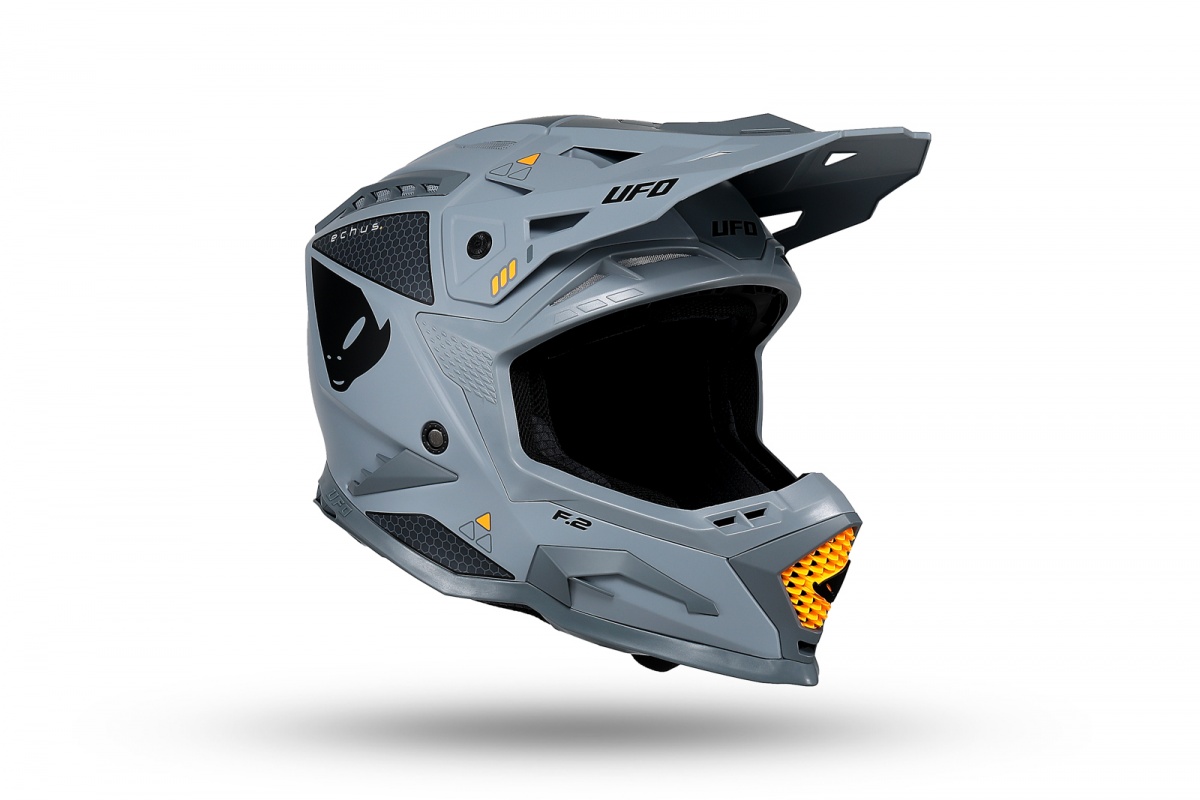 Casco motocross Echus grigio - Caschi - HE13100-EF - Ufo Plast