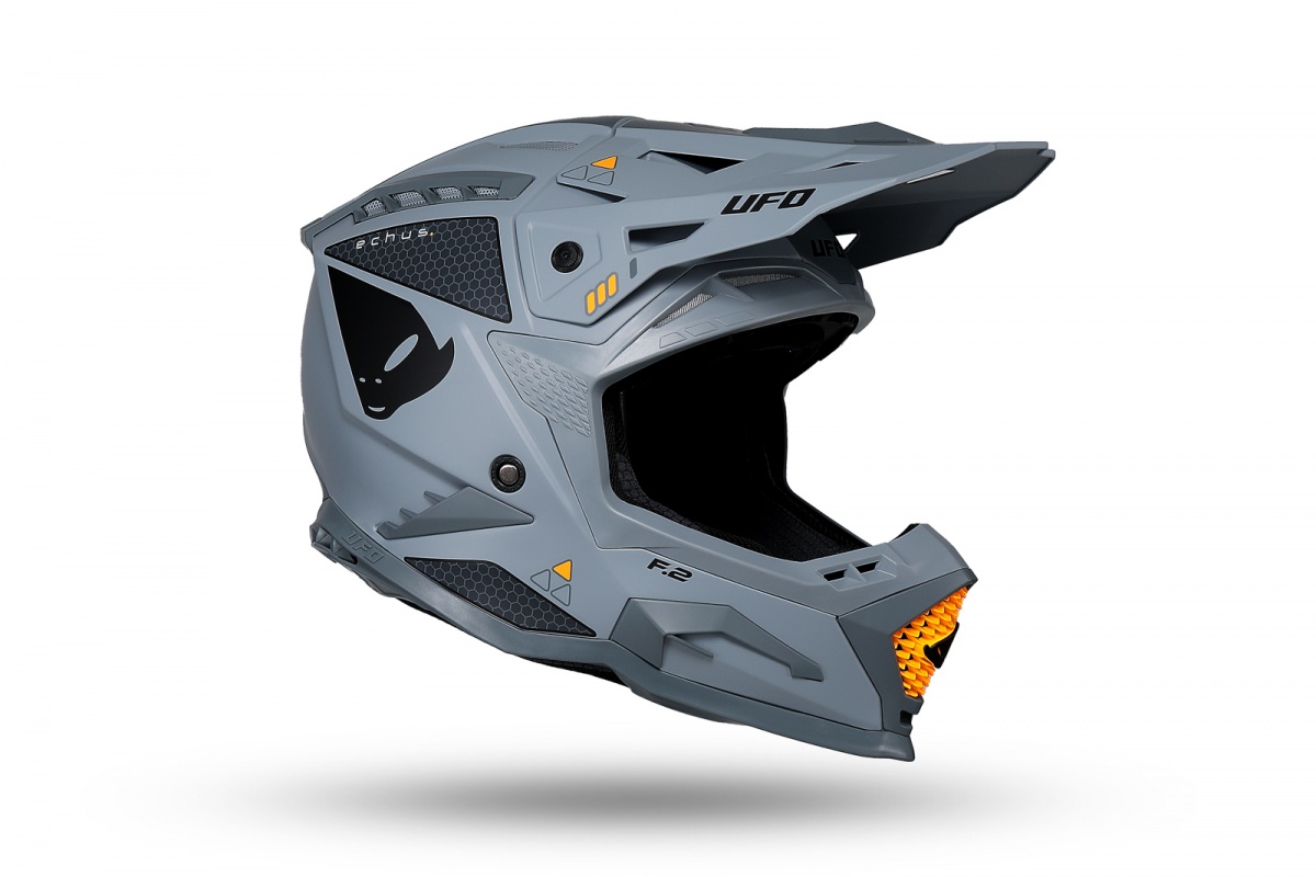 Casco motocross Echus grigio - Caschi - HE13100-EF - Ufo Plast