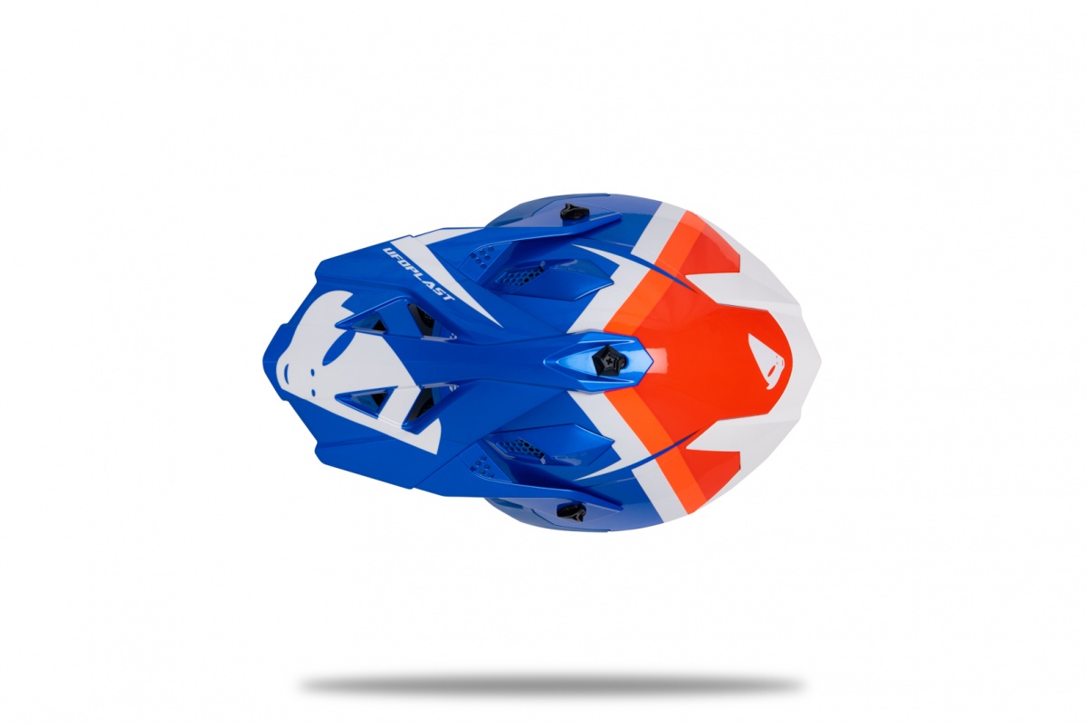 Casco motocross Intrepid blu rosso e bianco - Caschi - HE13400-CB - Ufo Plast