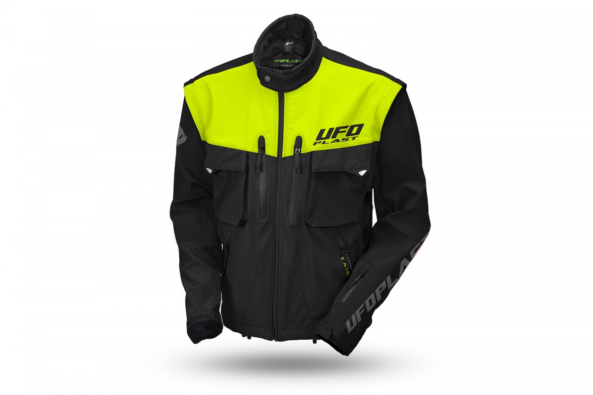 Giacca Enduro Taiga con protezioni incluse giallo fluo - Giacche - JA13002-KD - Ufo Plast