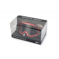 Occhiali motocross Wise Pro rosso - Abbigliamento adulto - GO13002-BW - Ufo Plast