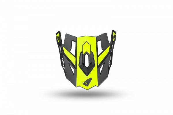 peak for HE13100 yellow and black - Helmet spare parts - HR237-DK - Ufo Plast