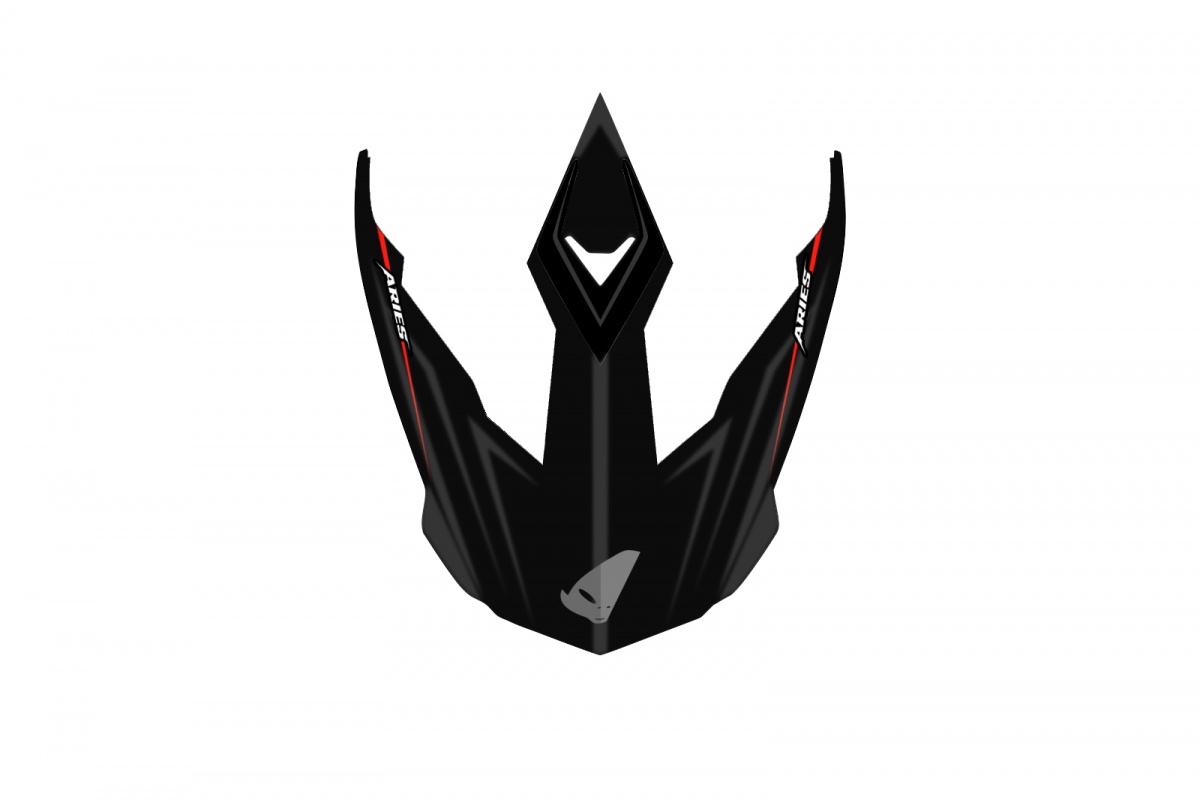 peak for HE13500 black and red - Helmet spare parts - HR239-KB - Ufo Plast