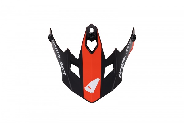 peak for HE13600 black and red - Helmet spare parts - HR240-KB - Ufo Plast