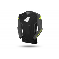 Motocross Bamberg Jersey black, grey and neon yellow - Jersey - JE13001-E - Ufo Plast